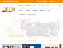 Tablet Screenshot of gothamcigars.com